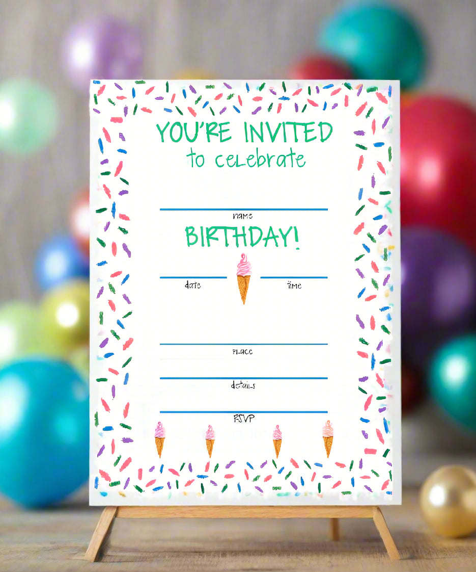 Ice cream cone birthday bundle