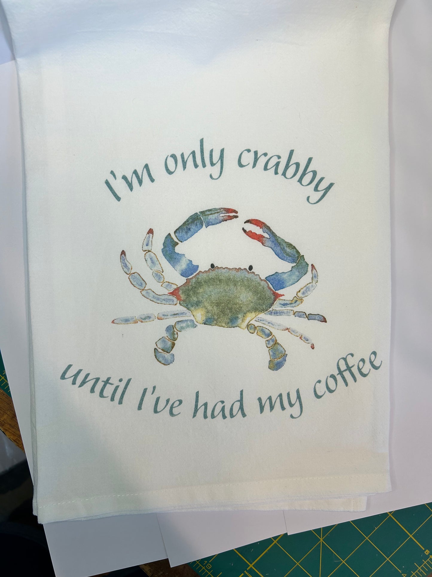 Crabby Tea Towel