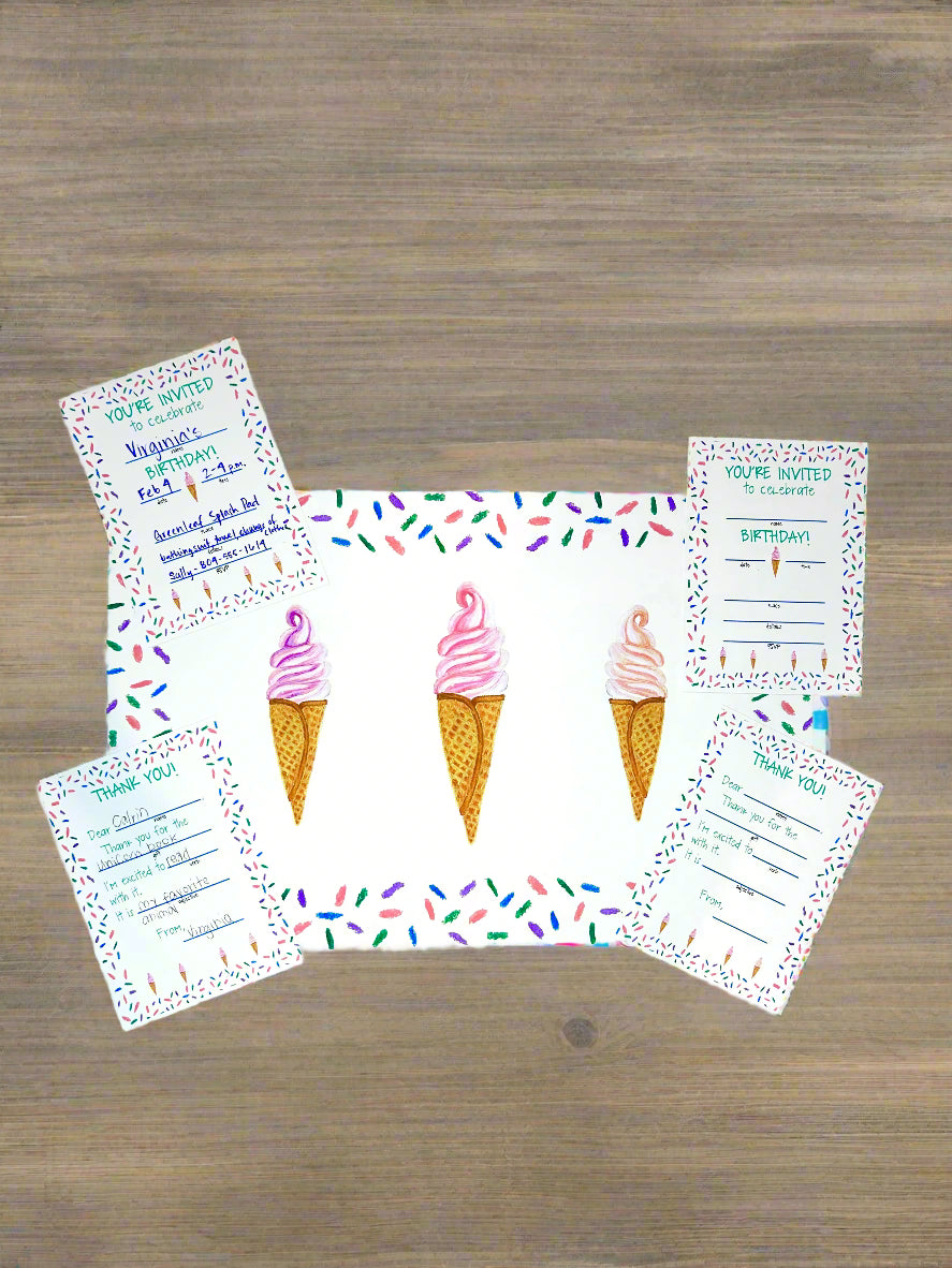 Ice cream cone birthday bundle