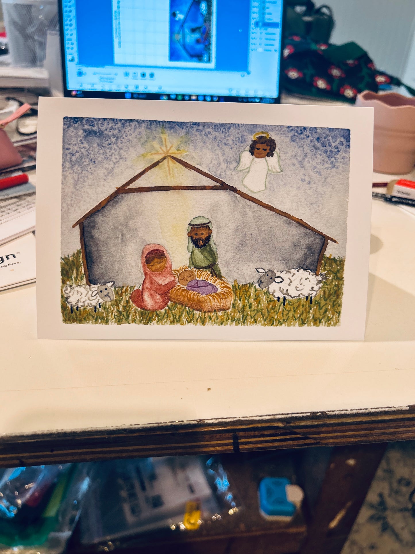 Nativity Christmas Card
