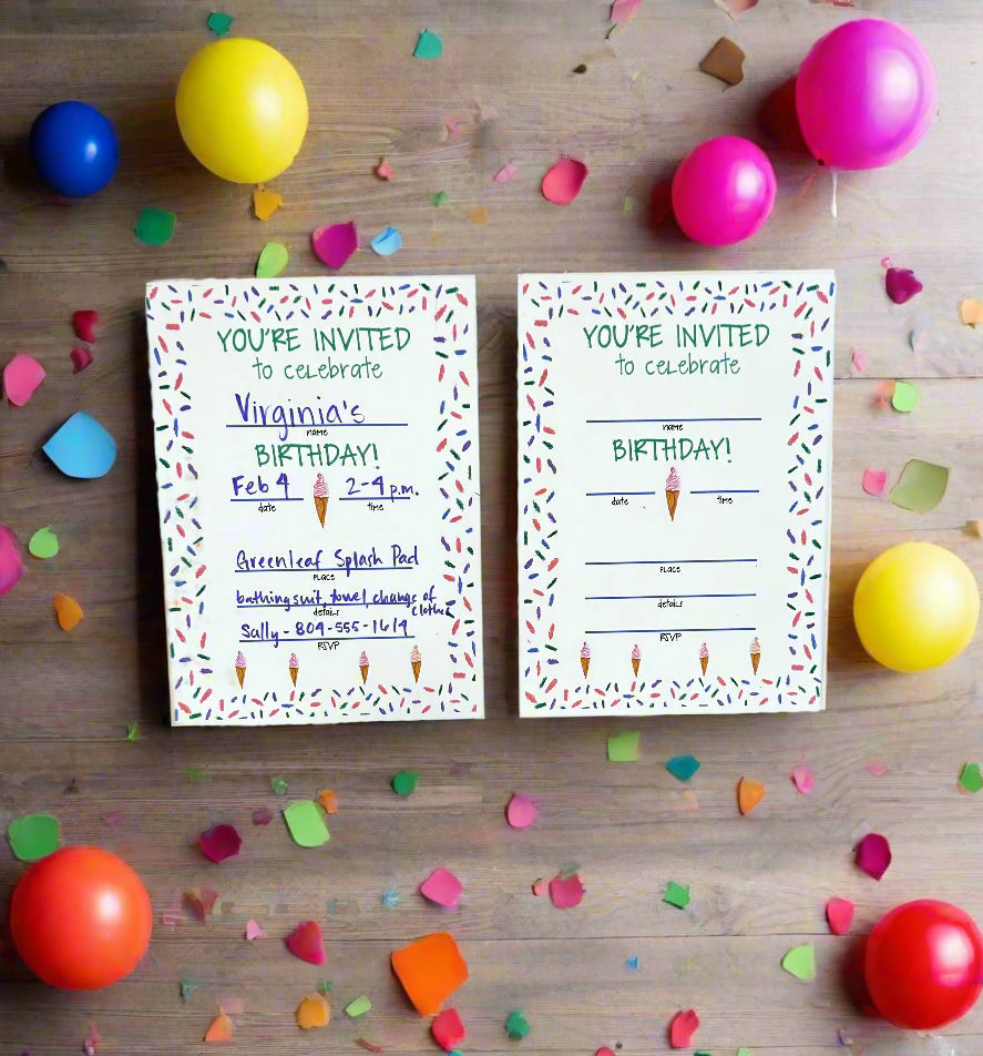Ice cream cone birthday bundle