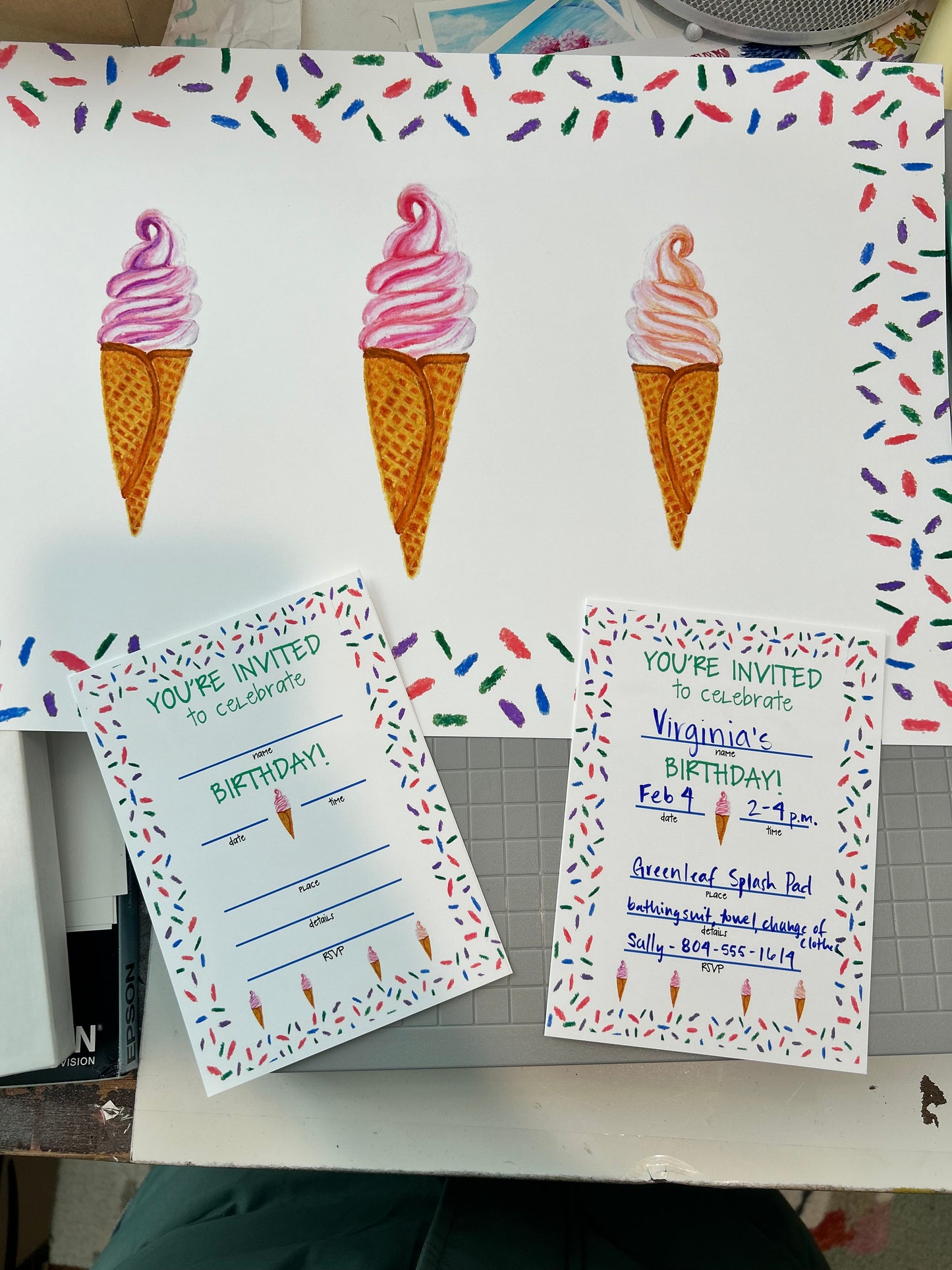 Ice cream cone birthday bundle