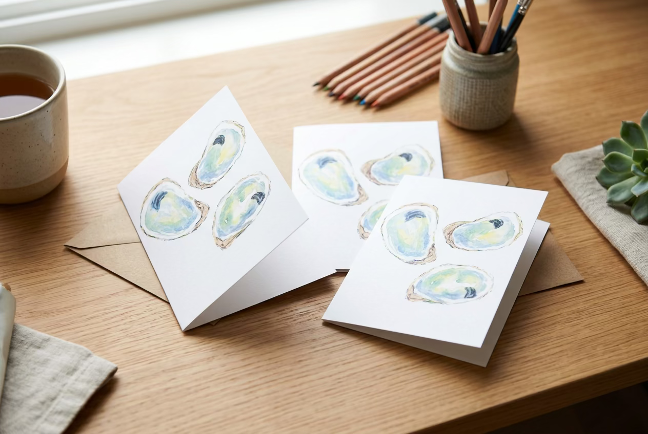 Oyster Greeting Card