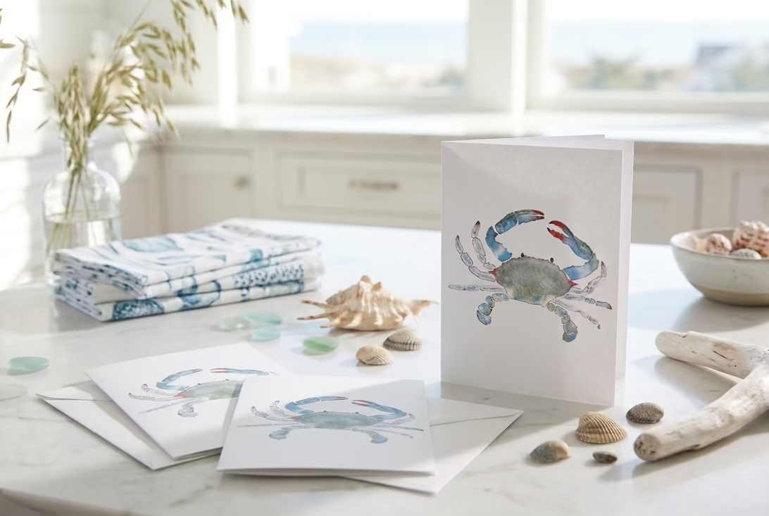 Blue Crab Greeting Card