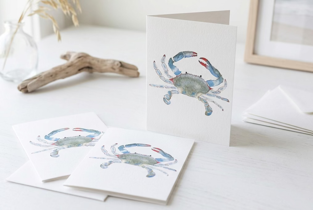 Blue Crab Greeting Card
