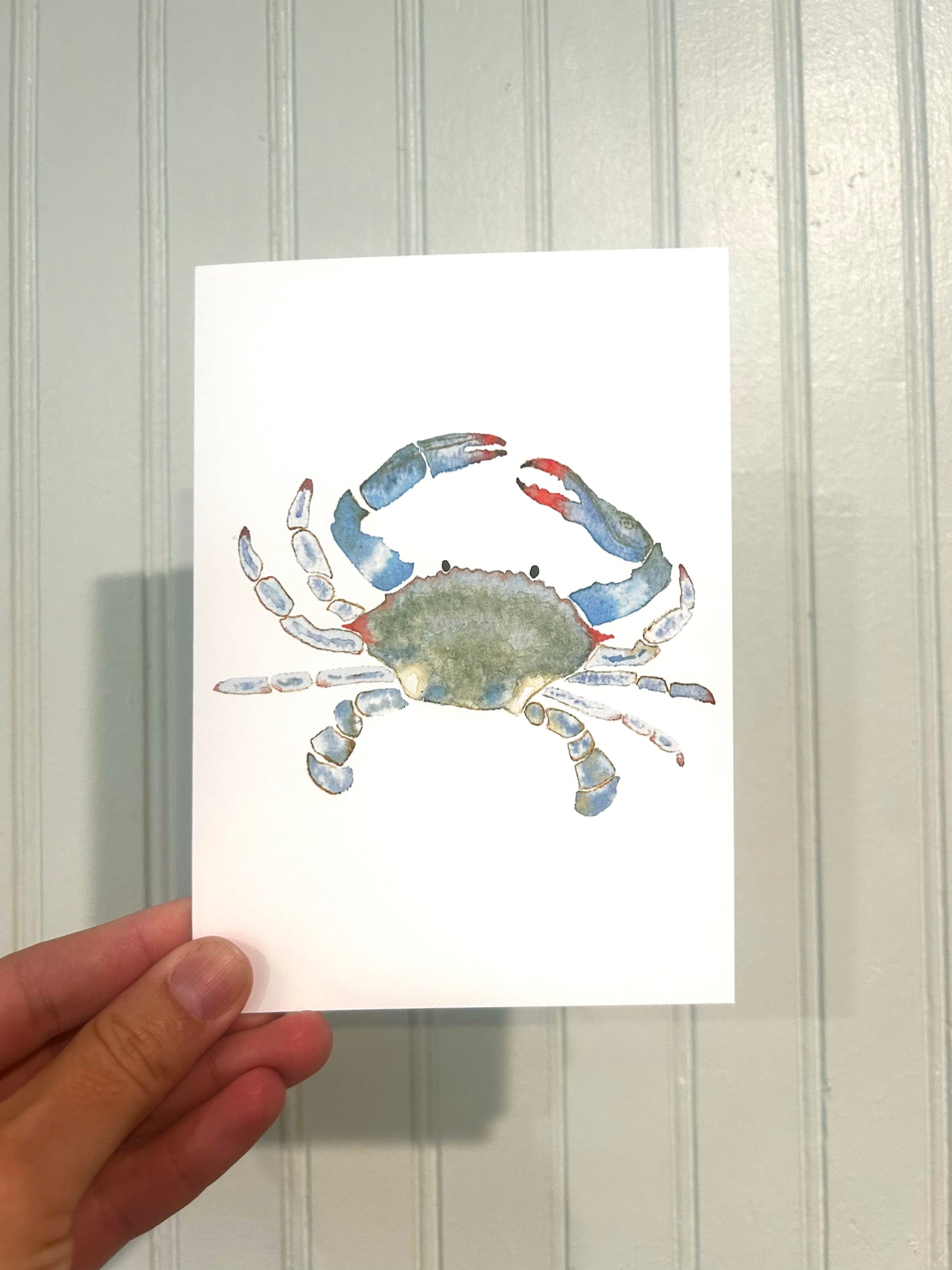 Blue Crab Greeting Card
