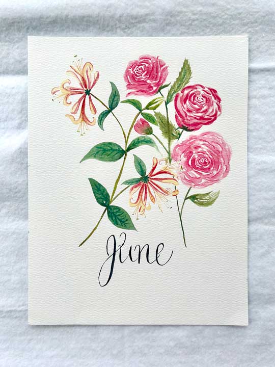 June Birth Month Floral