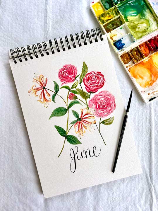 June Birth Month Floral