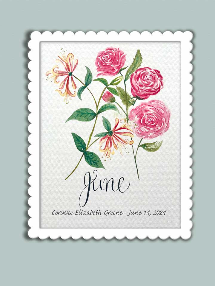 June Birth Month Floral