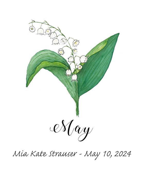 May Birth Month Floral