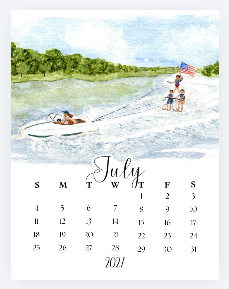 2027 Desk Calendar